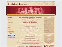 Tablet Screenshot of pro-missa-tridentina.org